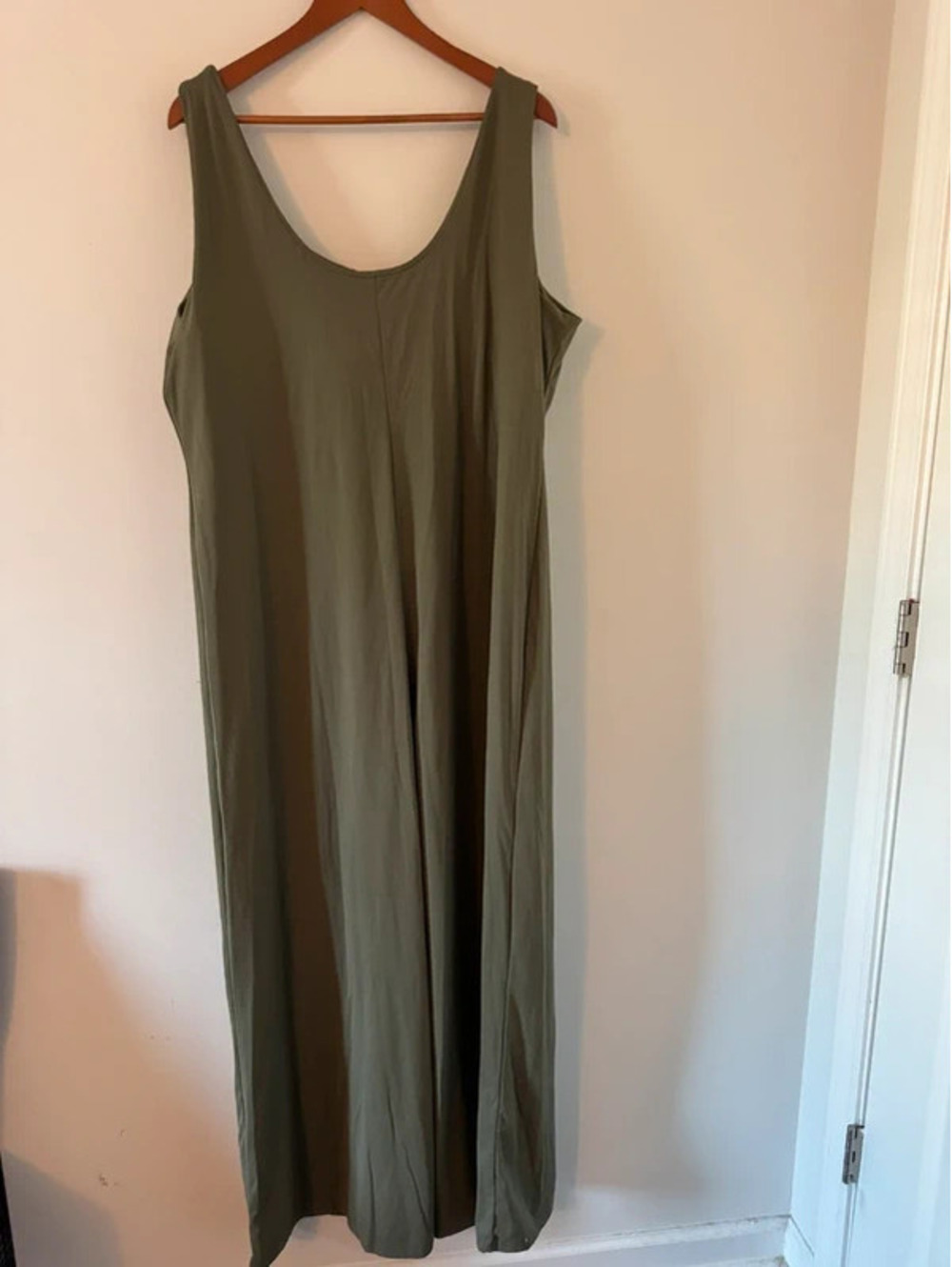 FawnFit Olive Green Sleeveless Jumpsuit Size 3XL